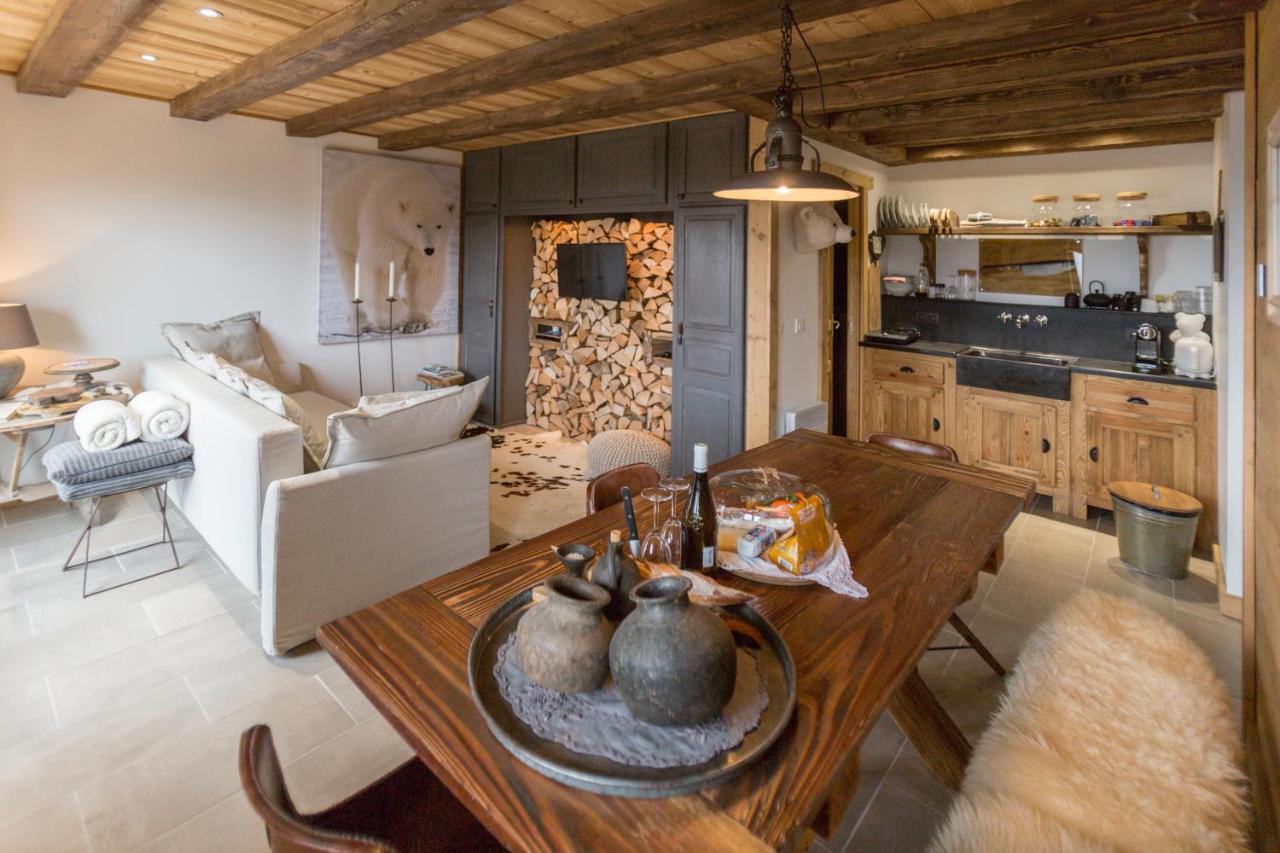 L'Ours Blanc Lodge Le Biot Esterno foto